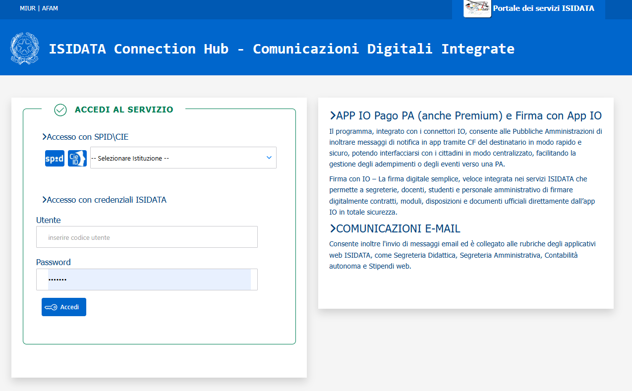 ISIDATA Connection Hub